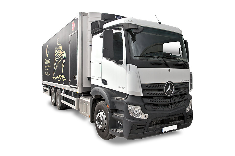 Refrigerated body for Mercedes truck back door