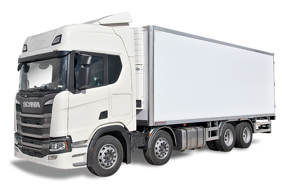 FRP GRP refrigerated body for Scania R500 truck