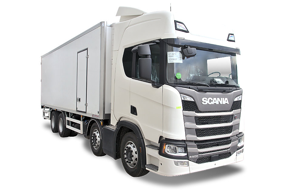 FRP GRP refrigerated body for Scania R500 truck