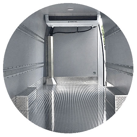 Poliüretan Sanayi refrigerated cabin metal floor
