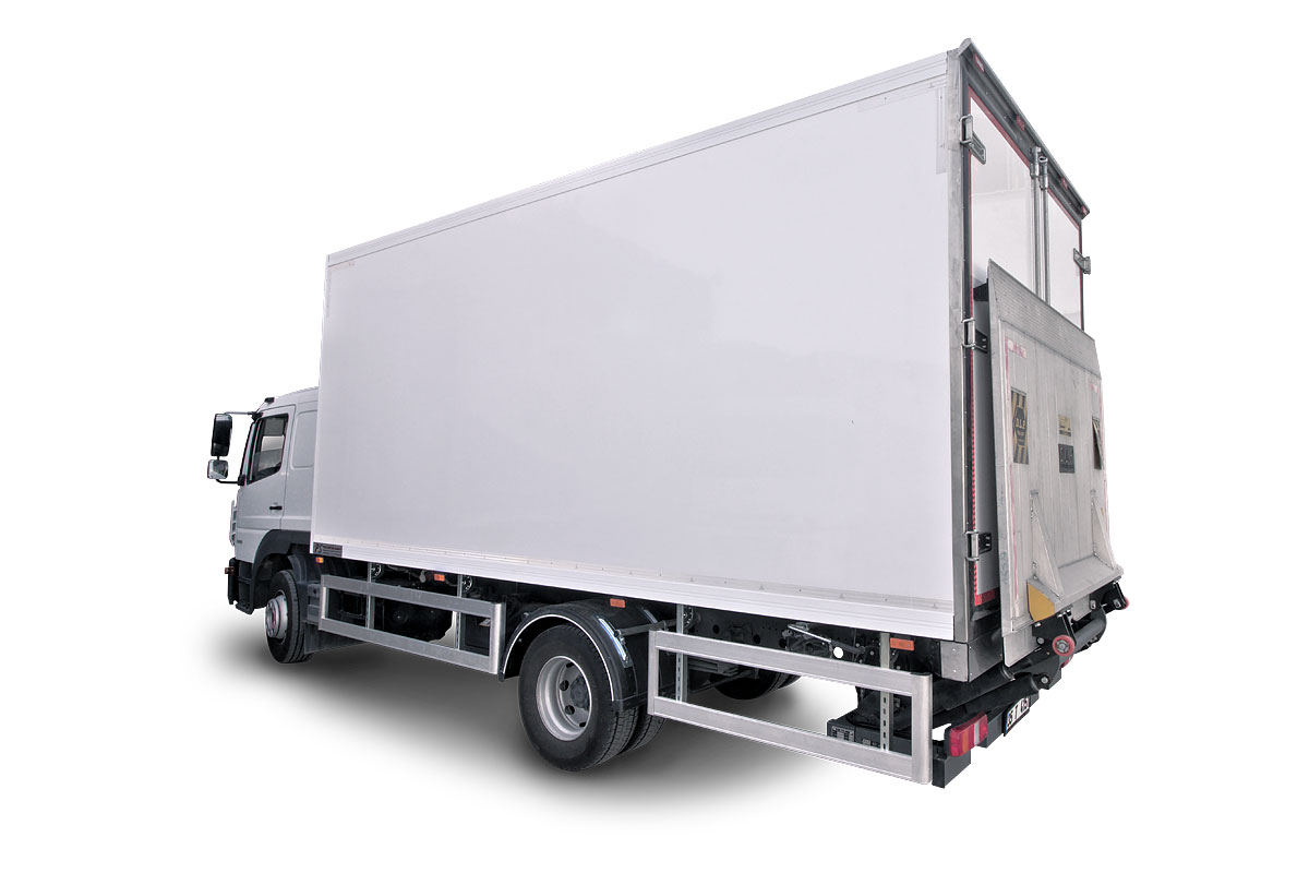 refrigerated truck body back lift
